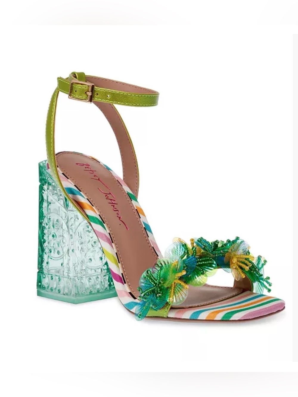 Betsey Johnson Quinta Vinyl Block Heels